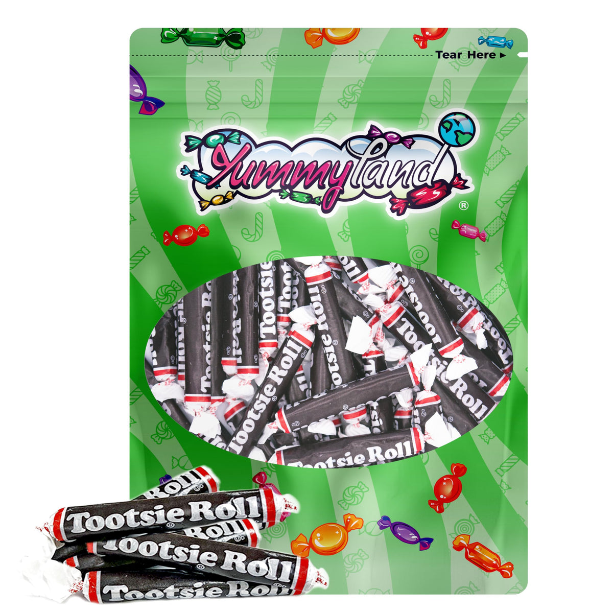 Roll Twists Chocolate Candy - 3 Pound | Rolls Chocolate Long Individually Wrapped Candy, Bulk Pack
