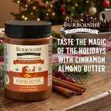 USDA Organic Almond Butter Cinnamon, 14 oz - No Palm Oil, Almond Nut Butter - 2x the Antioxidants and Vitamin B Versus Other Nut Butter with Coconut