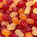 Tropical Fruit Jelly Candy Mix 1-Pound Bag | Vegan Gummies with Real Fruit Puree | Assorted Flavors | Gelatin Free Plant Based Texture | Dye Free