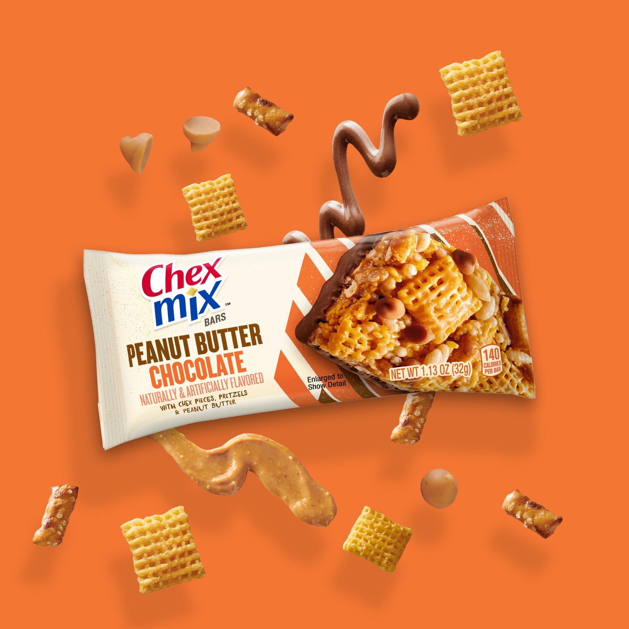 Chex Mix Peanut Butter Chocolate Treat Bar, 6 Bars