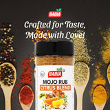 Badia Mojo Rub Citrus Blend 5 oz - Zesty Garlic & Citrus Marinade Seasoning - Bold Latin Inspired Dry Rub with Orange, Lemon & Lime