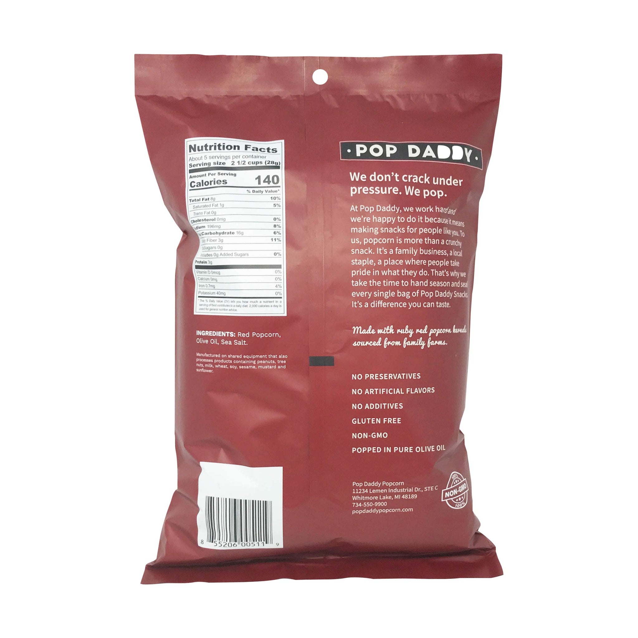 Pop Daddy Daddy-O Popcorn, 5 Oz