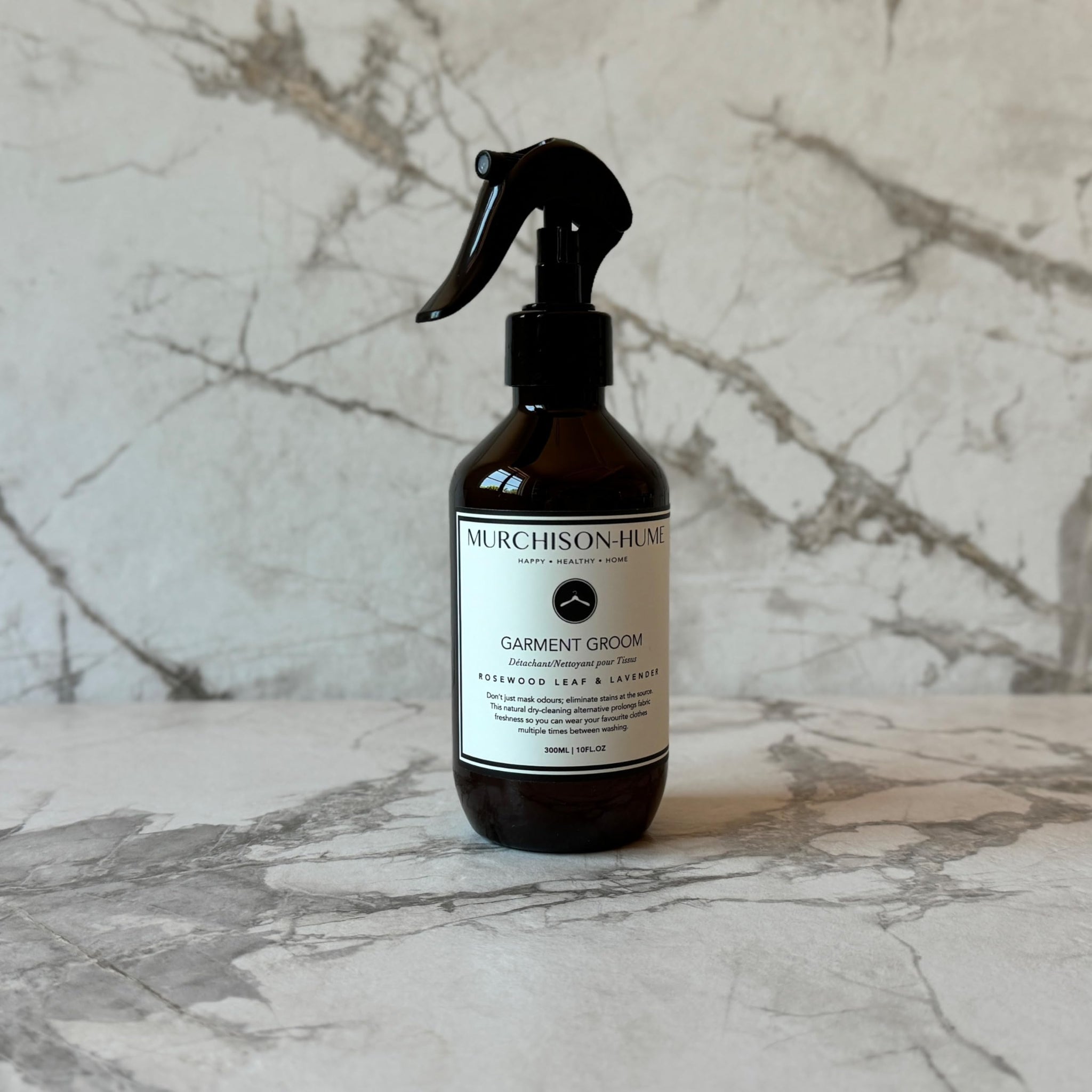 Murchison-Hume Garment Groom Fabric Freshener, Air Freshener, Odor Fighter, Laundry Treatment and Stain Remover, Rosewood Leaf & Lavender