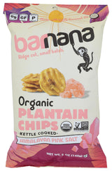 Barnana Organic Plantain Chips with Himalayan Pink Salt, 5 Oz