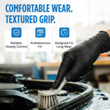 SAFEKO Heavyweight Nitrile Gloves | Black | 5 Mil | Large | 100 Gloves, Latex Free, Powder Free | 6027BX