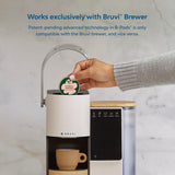 Poppy Hill Coffee | Full Bloom Espresso Single Cup B-Pods | Only Compatible with BRUVI Single-Serve Coffee Brewer | Includes 60 Pods