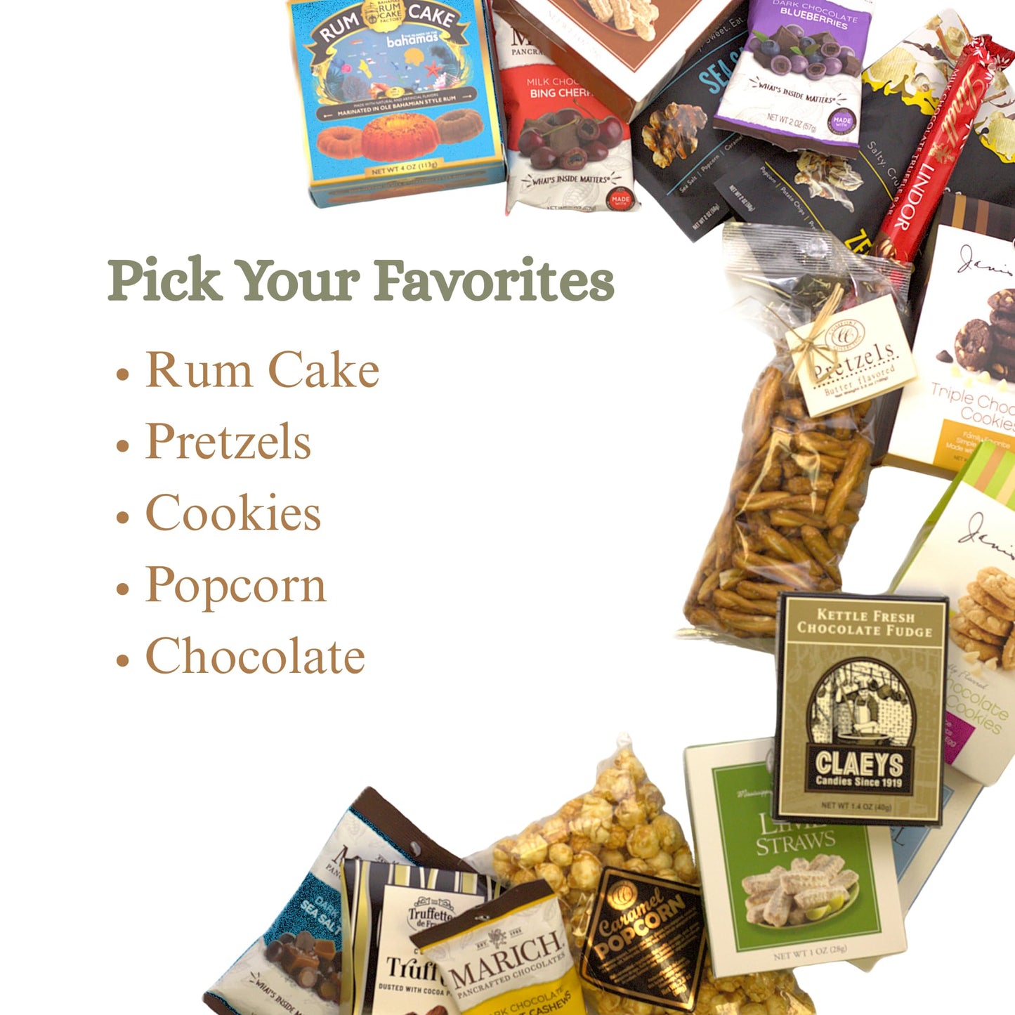 Gift Basket Village Signature Sampler Tray - Build Your Own Gift Basket with Healthy Snacks & Gourmet Delights, Perfect Birthday Gifts for Women