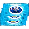 Clorox Disinfecting Wipes, Bleach Free Cleaning Wipes, Household Essentials, Dorm Room Essentials, 75 Wipes, Pack Of 3, Fresh Scent (Package May Vary)