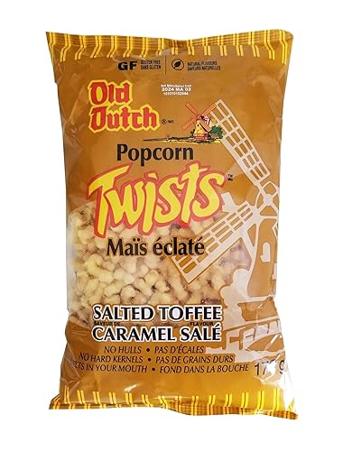 Old Dutch Popcorn Twists, Salted Toffee Flavored, 175g/6 oz