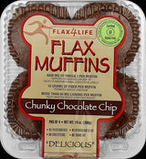 FLAX4LIFE FZ Chocolate Chip Muffin, 14 Ounce (Pack of 6)
