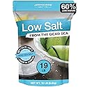 Aromasong Low Sodium Sea Salt - 100% Natural - 60% Less Sodium - Bulk 19 Lb Bag - Fine Grain Dead Sea Potassium Chloride with Dead Sea Salt - Used As