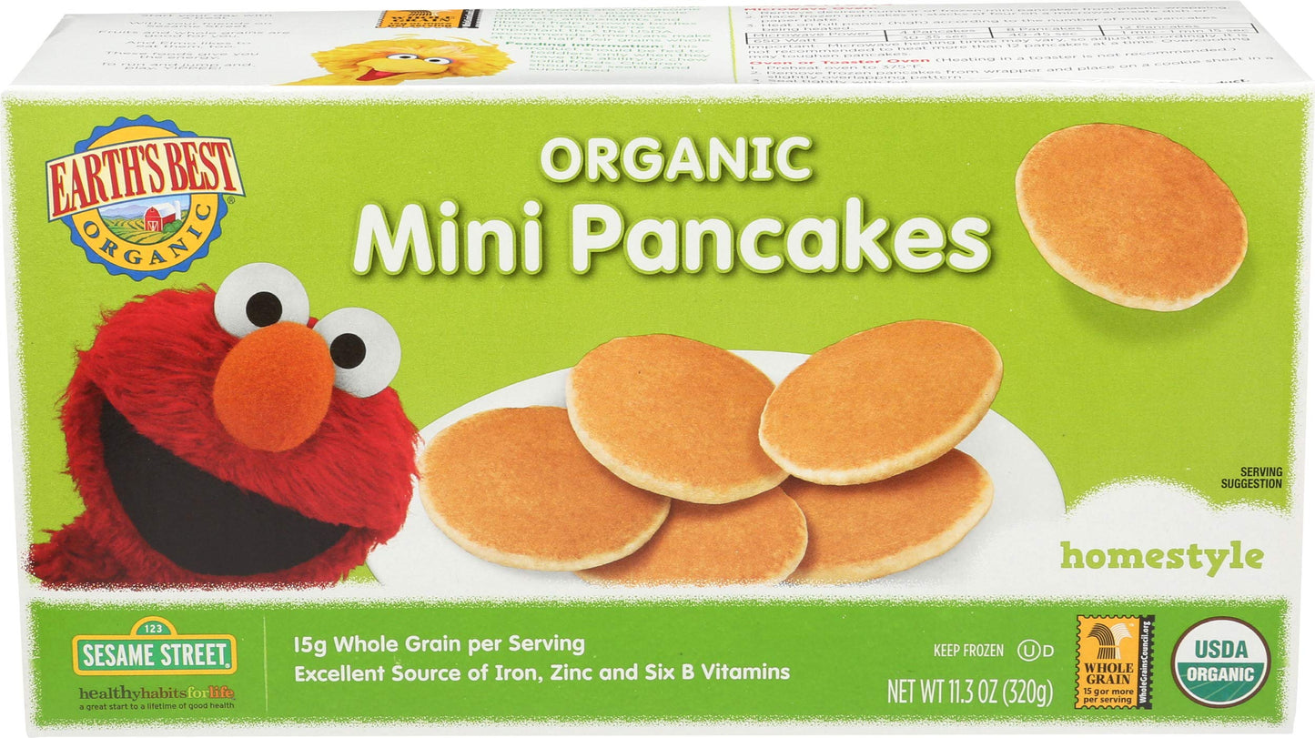 Earth's Best Organic Sesame Street Mini Homestyle Pancakes, 11.3 oz. Box