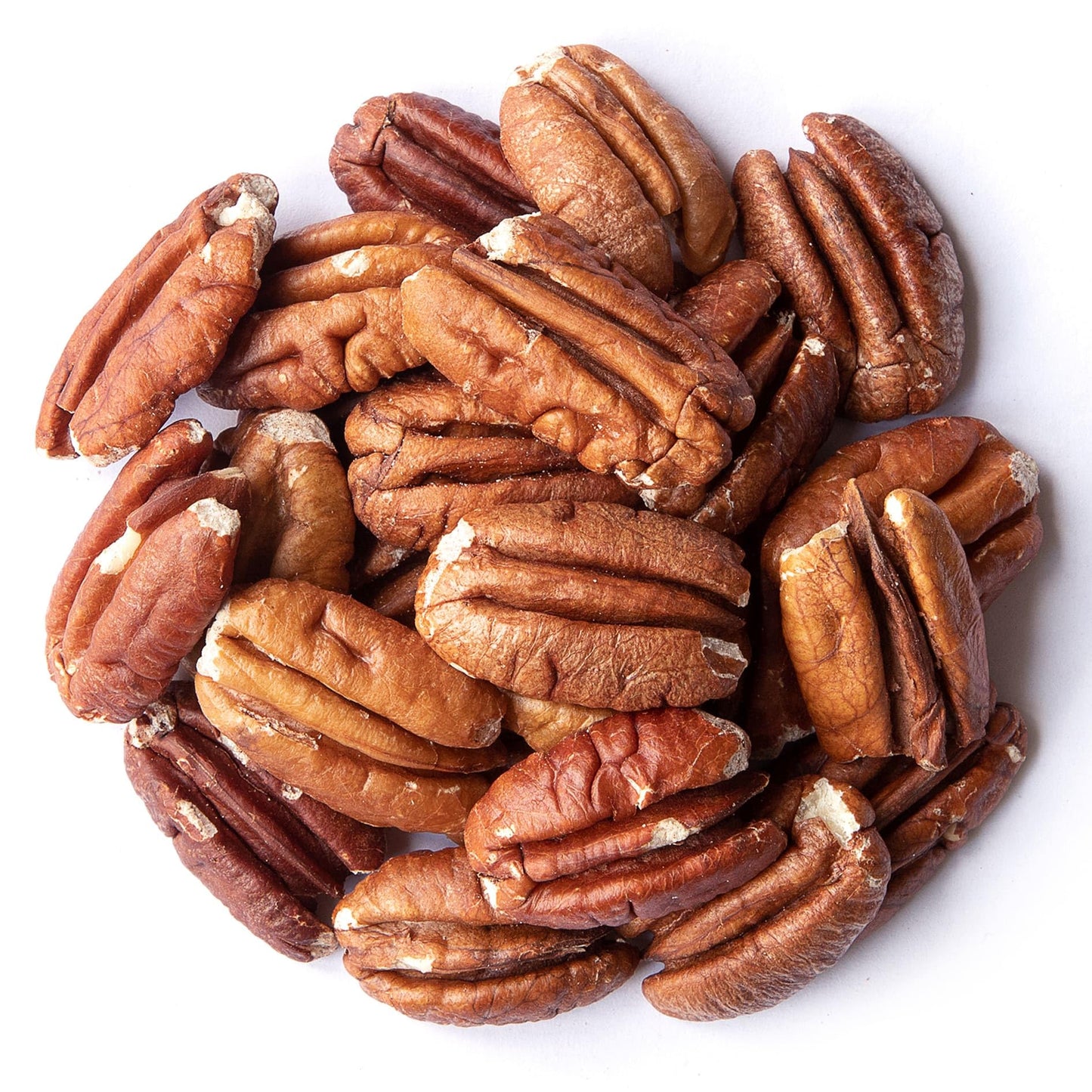 Food to Live - Dry Roasted Pecan Halves, 1 Pound - Oven Roasted Nuts, Unsalted, No Oil Added, Vegan, Kosher, Bulk. Good Source of Protein and Fiber.