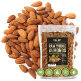 Raw California Almonds 16 oz (1 lb) | Natural | Whole | Batch Tested Gluten & Peanut Free | No PPO | Non-GMO | No Herbicide | Healthy Protein boost |