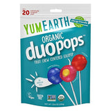 YumEarth Organic Duo Pops, Lollipops with Fruit Chew Centers - Allergy Friendly (Top 9 Free), No Artificial Dyes, Non GMO, Gluten Free, Vegan Candy