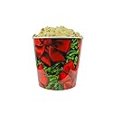 Signature Popcorn, 1-gallon Holidays Red Bow Reusable Plastic Tin - Butter - Christmas/Holiday Gift