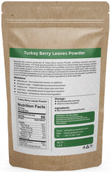 Turkey Berry Leaves Powder 3.5oz (100g) | 100% Natural, Premium Herbal Leaf Powder | Freshly Dried, Ground & Packed | Traditional Superfood | Vegan