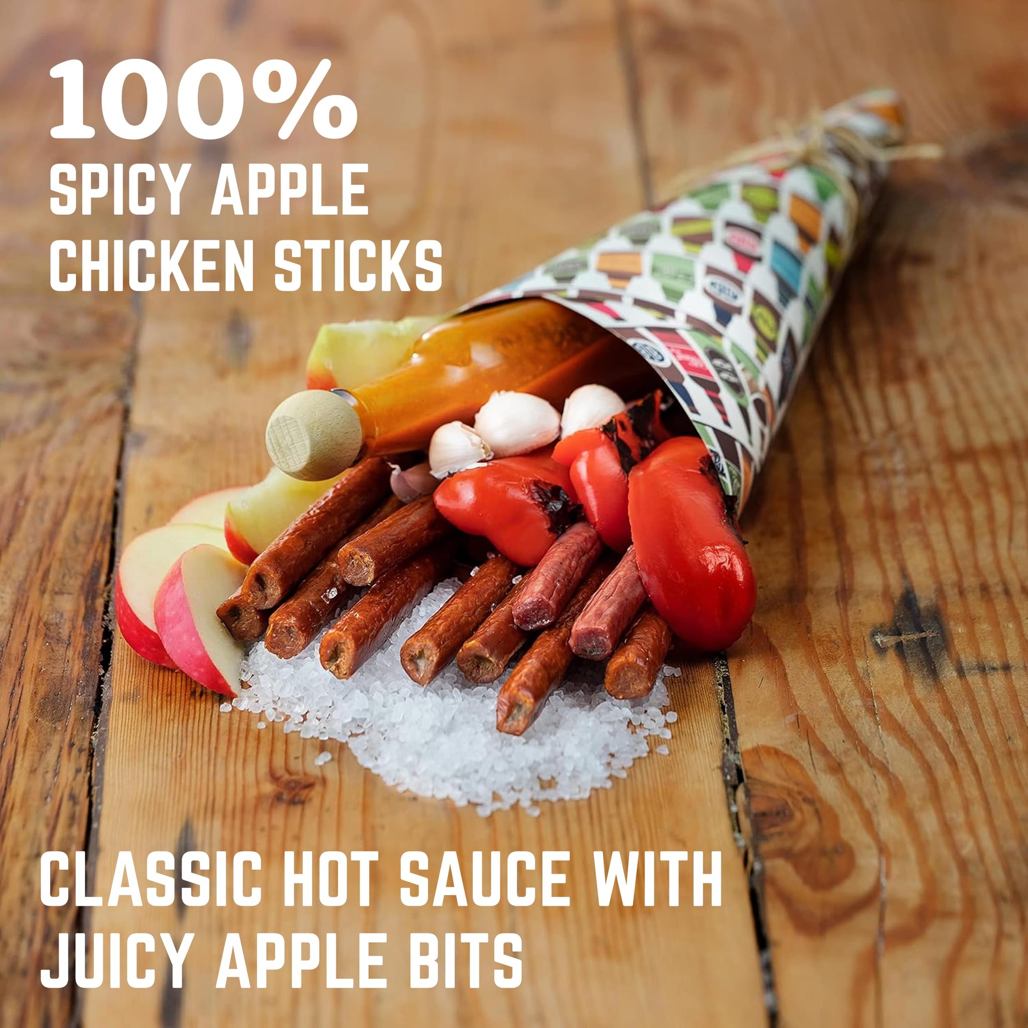 Field Trip Hormone Free Spicy Buffalo Chicken Jerky Snack Sticks, 0 Sugar, Keto, Paleo, Gluten Free, Allergy Friendly Snack, High Protein, 50 Calorie