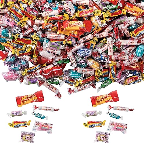 Fun Express Bulk Candy Variety Pack 1000 Pieces - 13 lbs Individually Wrapped Assorted Candy for Party Favors, Pinata Stuffers & Goodie Bags | Perfect