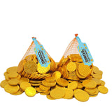 Milk Chocolate Coins, 12-Pack Large Mesh Bags For ST. Patrick's Day, Made with Premium Nut-Free Belgian Chocolate, Kosher Certified Dairy, Approx. 70