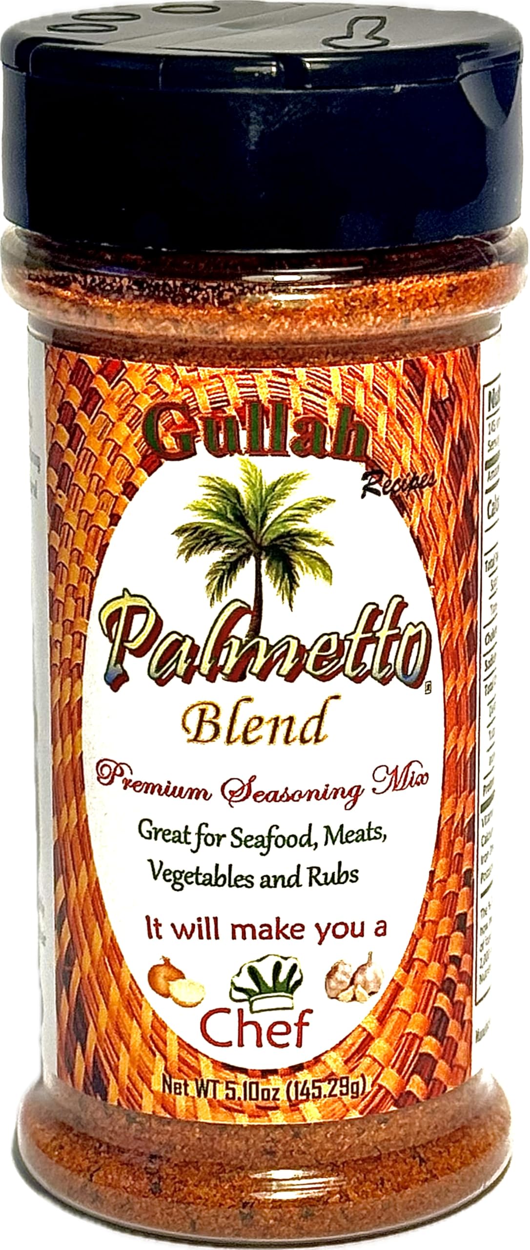 Palmetto Blend Premium Seasoning Mix | Single | 7.10oz | All Natural | All Purpose | 7 Herbs and Spices | Great for Seafood, Meats, Vegetables