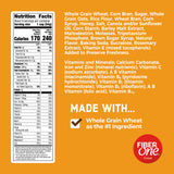 Fiber One Honey Clusters Breakfast Cereal, Fiber Cereal Made with Whole Grain, 17.5 oz