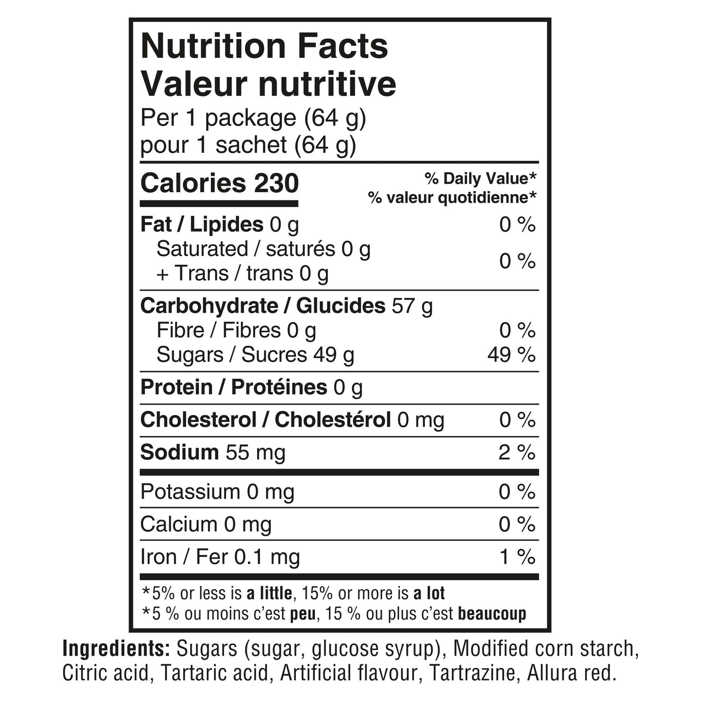 Maynards Fuzzy Peach Candy, 64g (Pack of 18) (Imported from Canada)