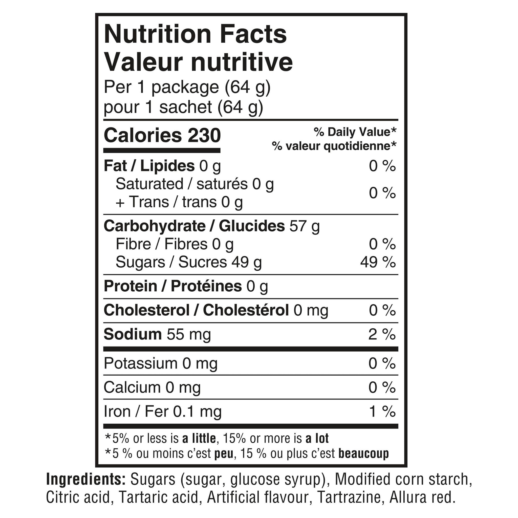 Maynards Fuzzy Peach Candy, 64g (Pack of 18) (Imported from Canada)