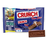 Crunch, Fun Size Candy Bars, Creamy Milk Chocolate with Crisped Rice, Individually Wrapped Candy, Shareable Pack, 10 Ounce