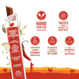 Snack Sticks by Vermont Smoke & Cure - Uncured Pepperoni - Turkey - Healthy Meat Protein - 1oz Jerky Stick - 1 Count (Pack of 1)
