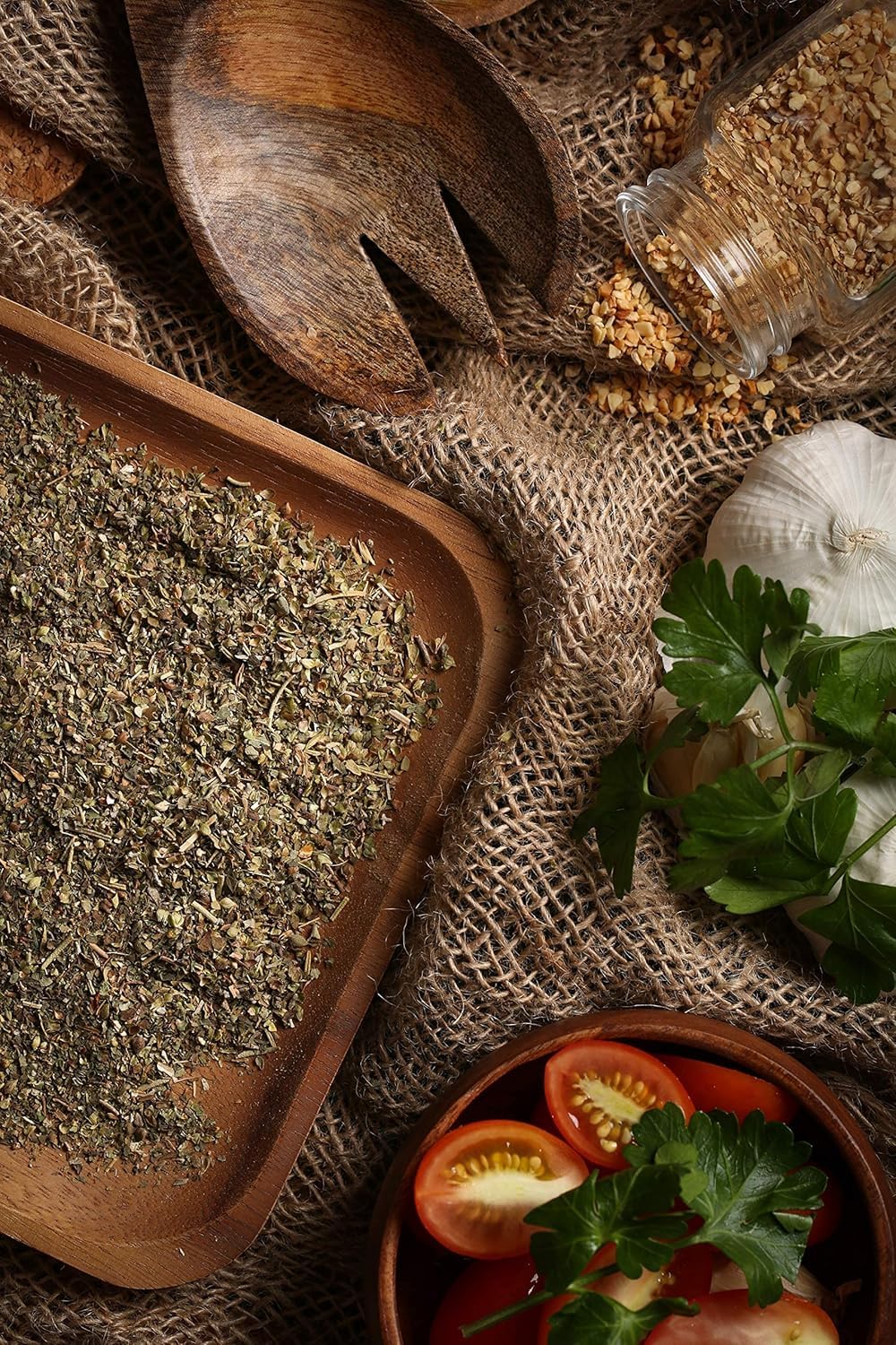 Gourmanity Italian Seasoning, the Perfect Blend of Oregano, Basil, Marjoram, Rosemary and Thyme herbs, Salt-free, Use on Spaghetti, Pizza, Salad