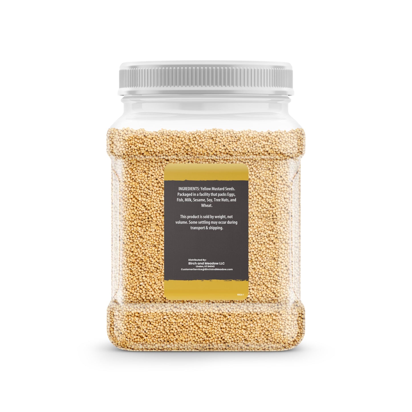 Birch & Meadow 3 lb of Yellow Mustard Seeds, Mild Mustard Flavor, Dips & Dressings