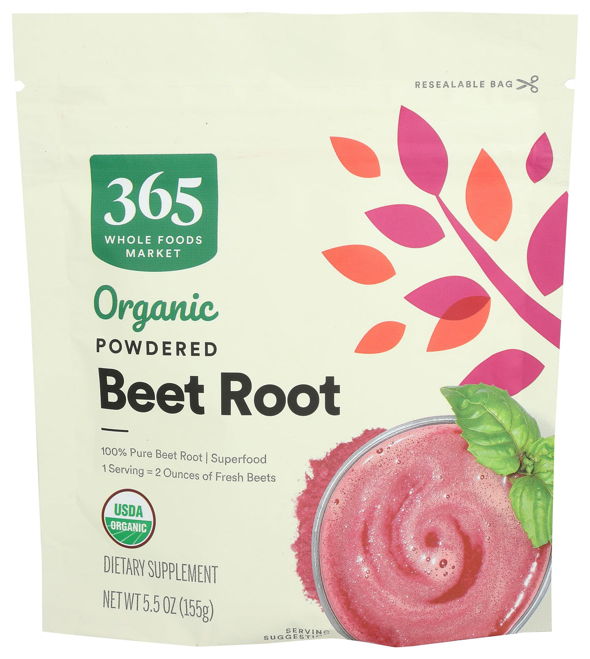 Whole Foods Market, Powder Beet Organic, 5.3 Ounce