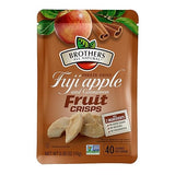 Brothers All Natural Freeze Dried Fruit Crisps, Fuji Apple & Cinnamon, 0.35 Oz (Pack of 24), Made with 100% Fruit, Gluten Free, Soy Free, Vegan