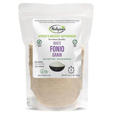 Nafajama Premium Gluten-Free White Fonio Grain | Pre-Washed Ancient African Super-Grain | Non-GMO, Vegan, High-Fiber Superfood | All-Natural, Uncooked - 1 Bag of 1 lb / 454g
