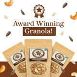 Maple Nut Kitchen Gluten Free Chai Granola with Cashews 3 Pack - Certified Gluten Free Oats, Shredded Coconut, Sunflower Seeds, Maple Syrup - Healthy