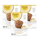 Simple Mills Almond Flour Baking Mix, Gluten Free Banana Bread Mix, Muffin Pan Ready, Made with whole foods, 3 Count (Packaging May Vary)