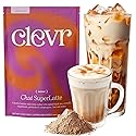 Clevr Chai Tea Latte, Instant Superfood Powder Blend with Lions Mane, Reishi Mushroom, Black Tea, Organic Spices, Coconut Cream, Ashwagandha, Oprah’s