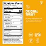 Chomps Original Turkey Jerky Snack Sticks Keto Paleo Whole30 Approved Gluten Free 1.15oz (24 Pack)