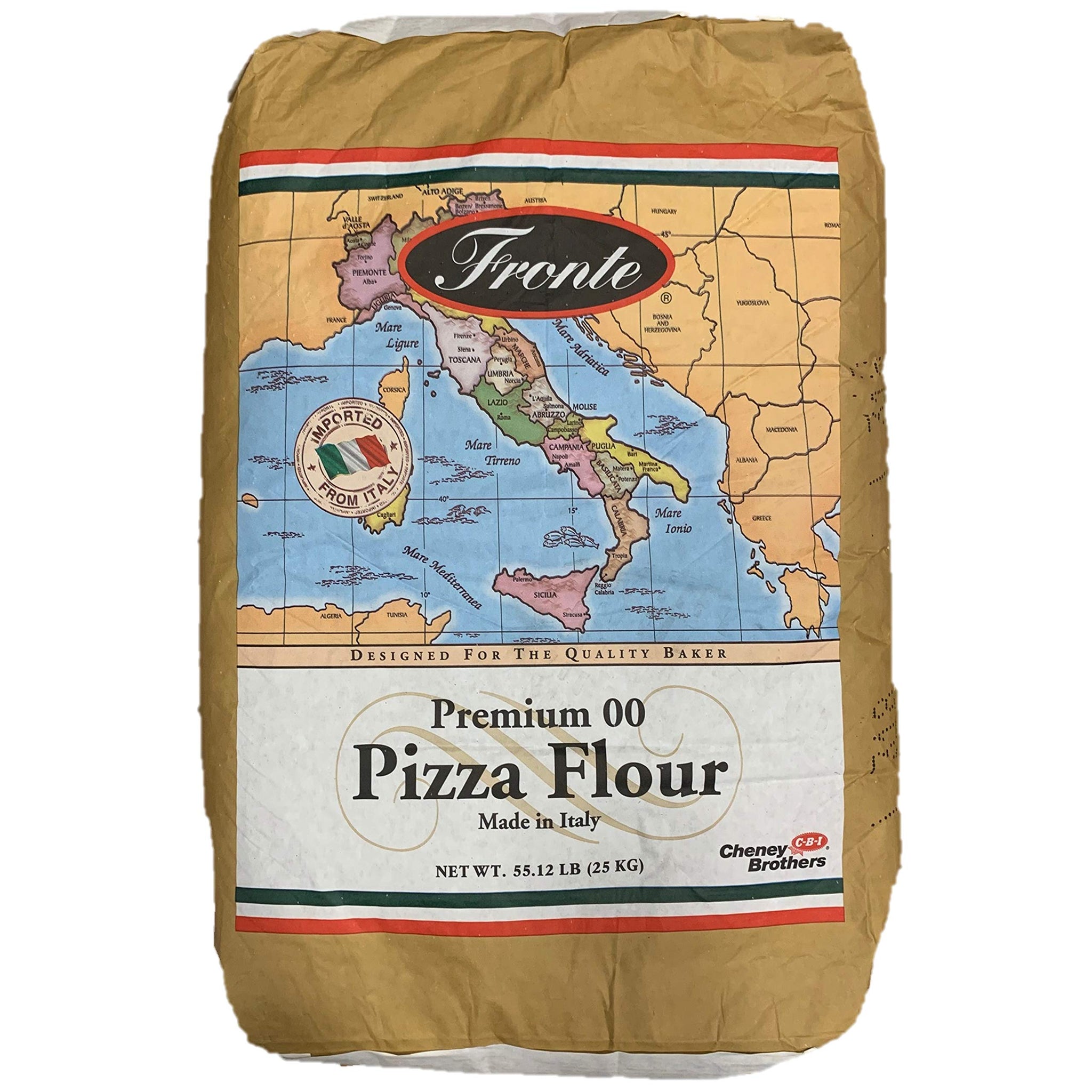 Bulk 55 Lbs, All Purpose, All Natural "00" Flour for Pizza, Pasta, and Baking, (25 kg, 55 lbs) by Fronte