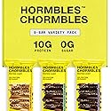Hormbles Chormbles Protein Candy Bars, Variety Pack, 10g Protein, 0g Sugar, Milk Chocolate, Peanut Butter, Salted Fudge Candy With Crunchy Pieces