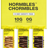 Hormbles Chormbles Protein Candy Bars, Variety Pack, 10g Protein, 0g Sugar, Milk Chocolate, Peanut Butter, Salted Fudge Candy With Crunchy Pieces