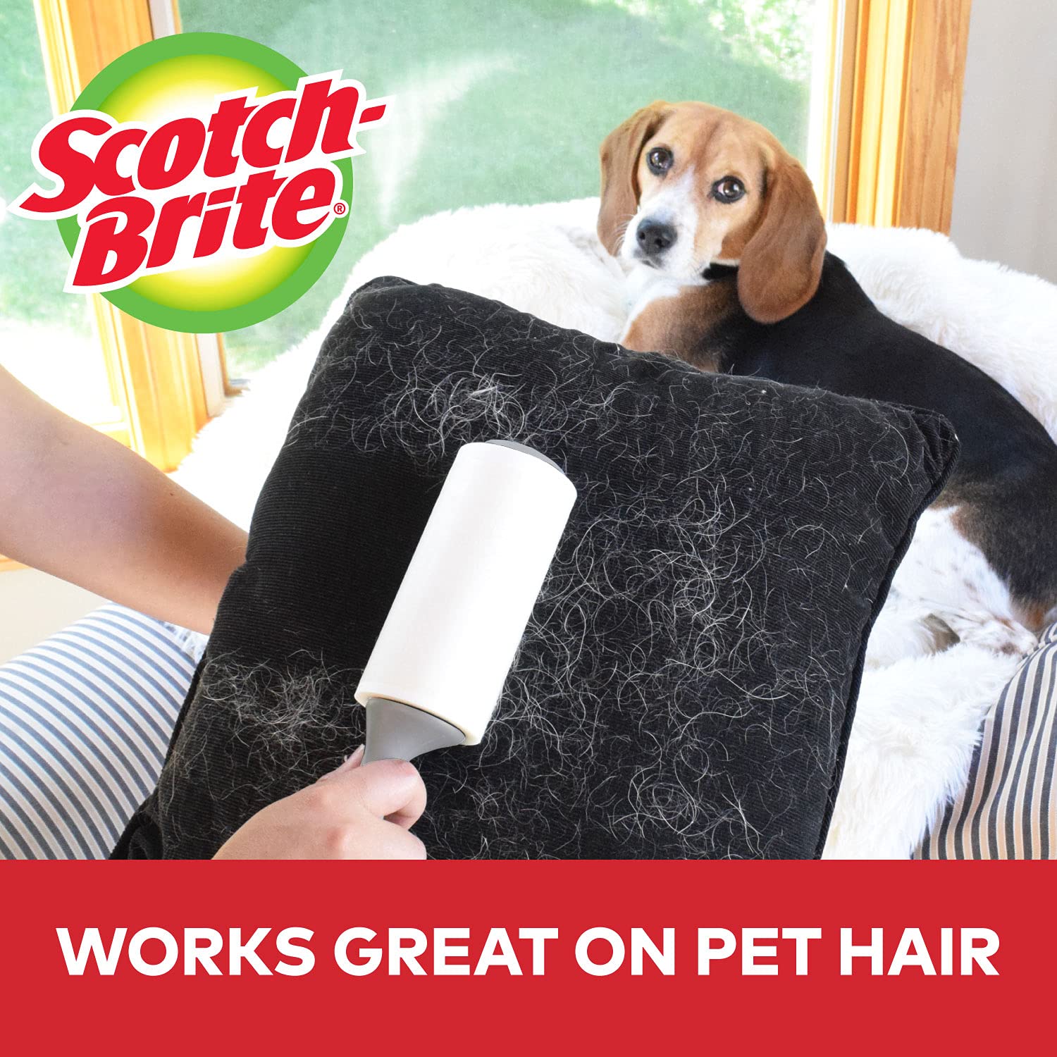 Scotch-Brite Lint Roller Value Pack, Works Great On Pet Hair, 5 Rollers, 95 Sheets Per Roller, 475 Sheets Total