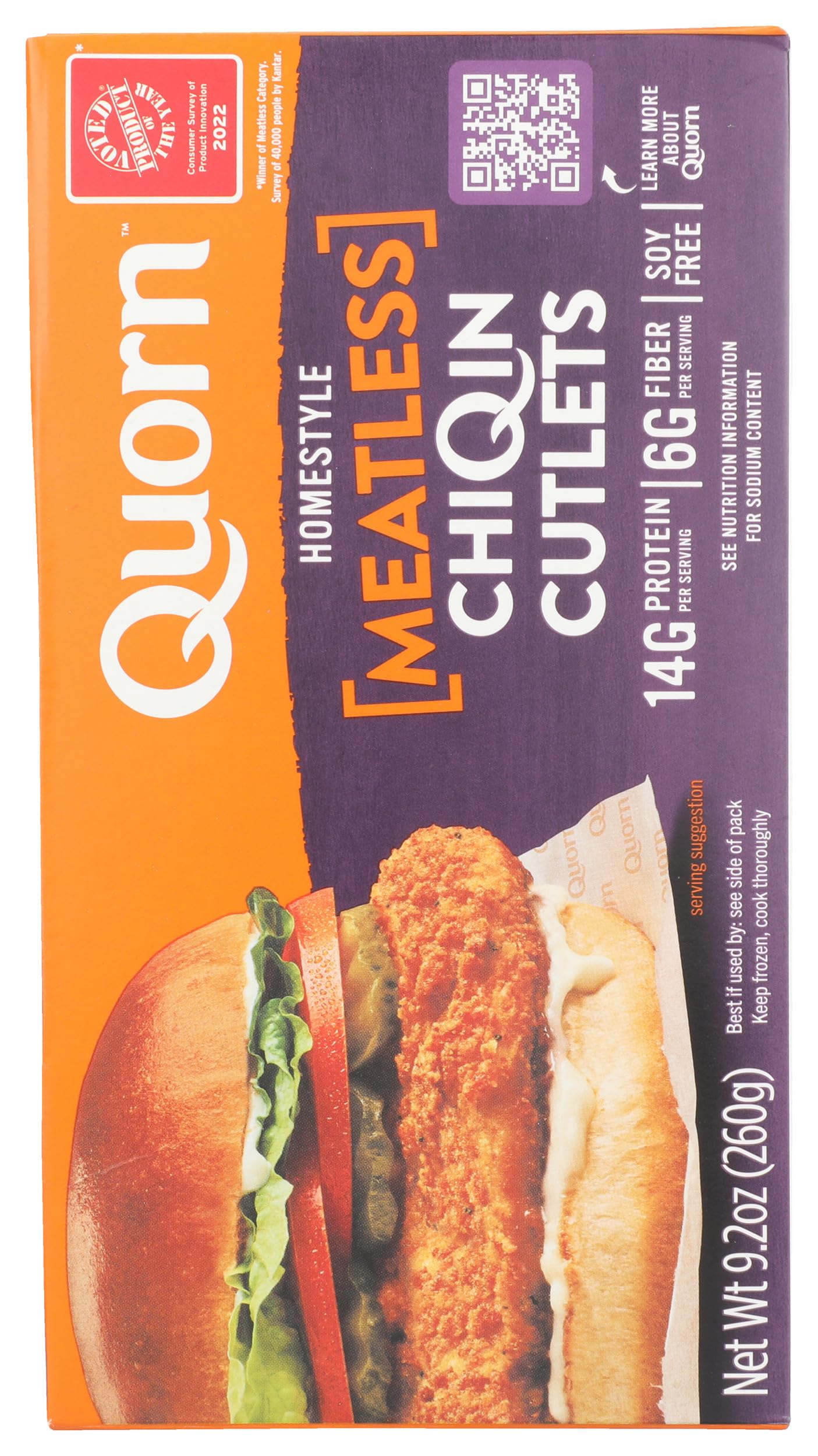 Quorn Meatless Homestyle Fried ChiQin Cutlets, 9.2 OZ