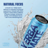 COOLER CO. | YERBA MATE | 100% Org Caffeine | Blue Balance Flavor (12 Pack)