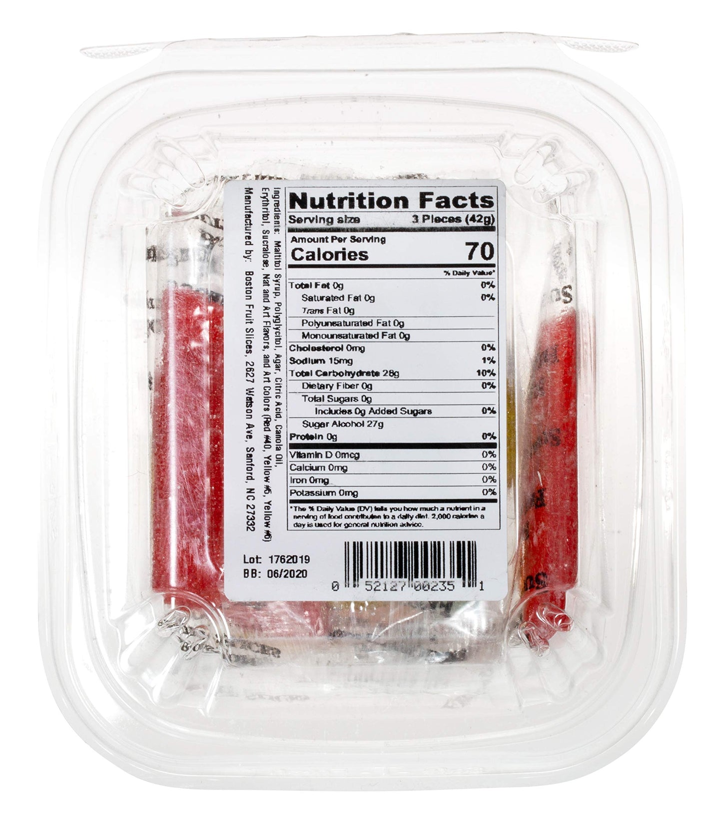 Boston Fruit Slice Assorted Fruit Flavored Slices Sugar Free 5-Ounce