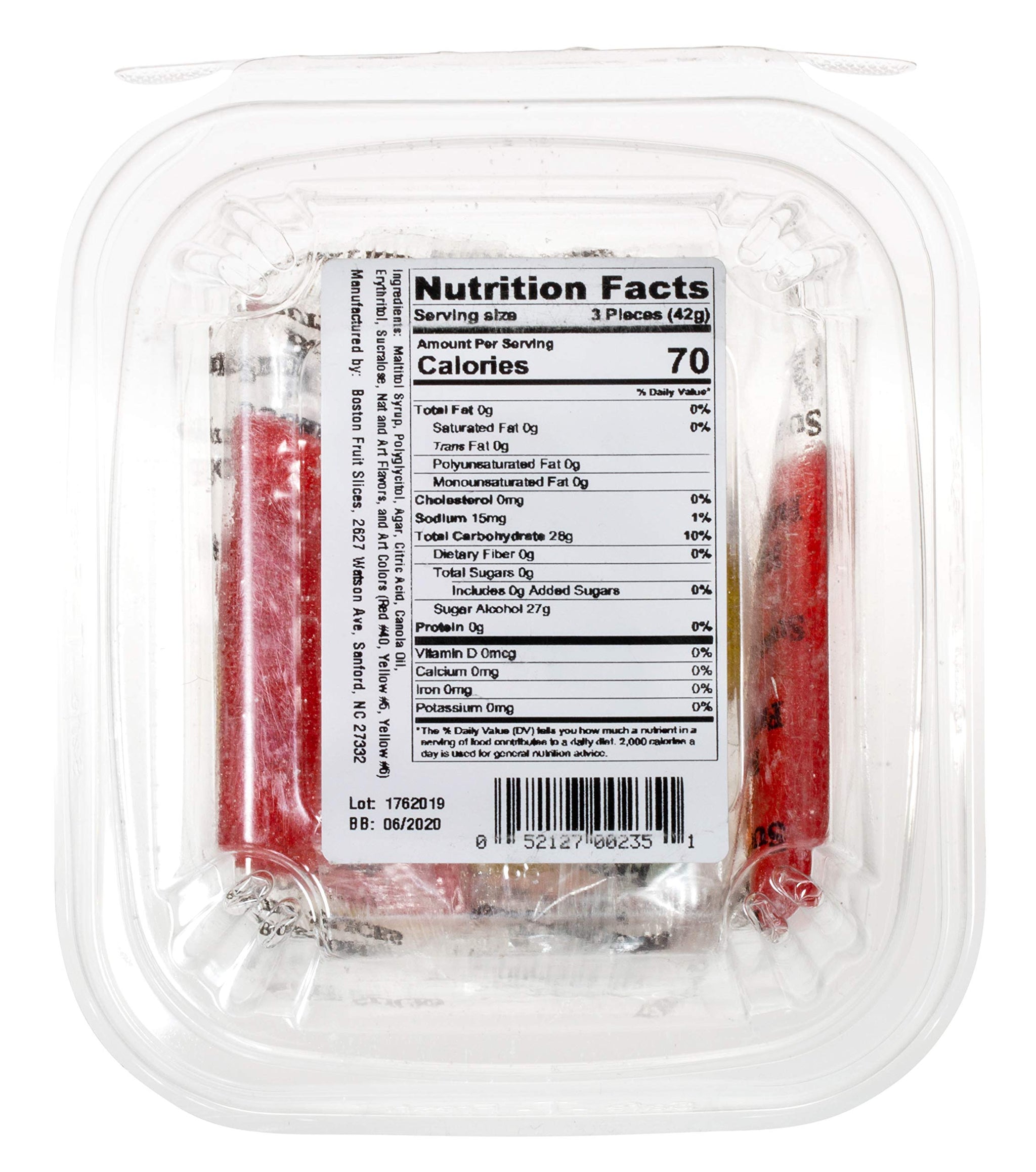 Boston Fruit Slice Assorted Fruit Flavored Slices Sugar Free 5-Ounce