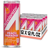 Accelerator Active Energy Drink, Peach Paradise 12oz can (12 pack)