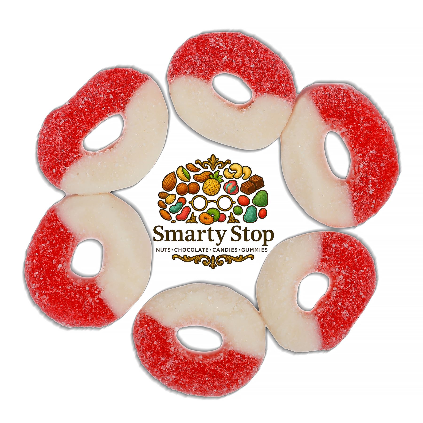 Gummy Ring Candies, Watermelon Flavors (2 LB)