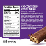 Ready® High Protein 20g Bar - Chocolate Chip Cookie Dough & Caramel Crunch Variety Pack | Low Sugar | No Artificial Sweeteners | No Sucralose | Twin
